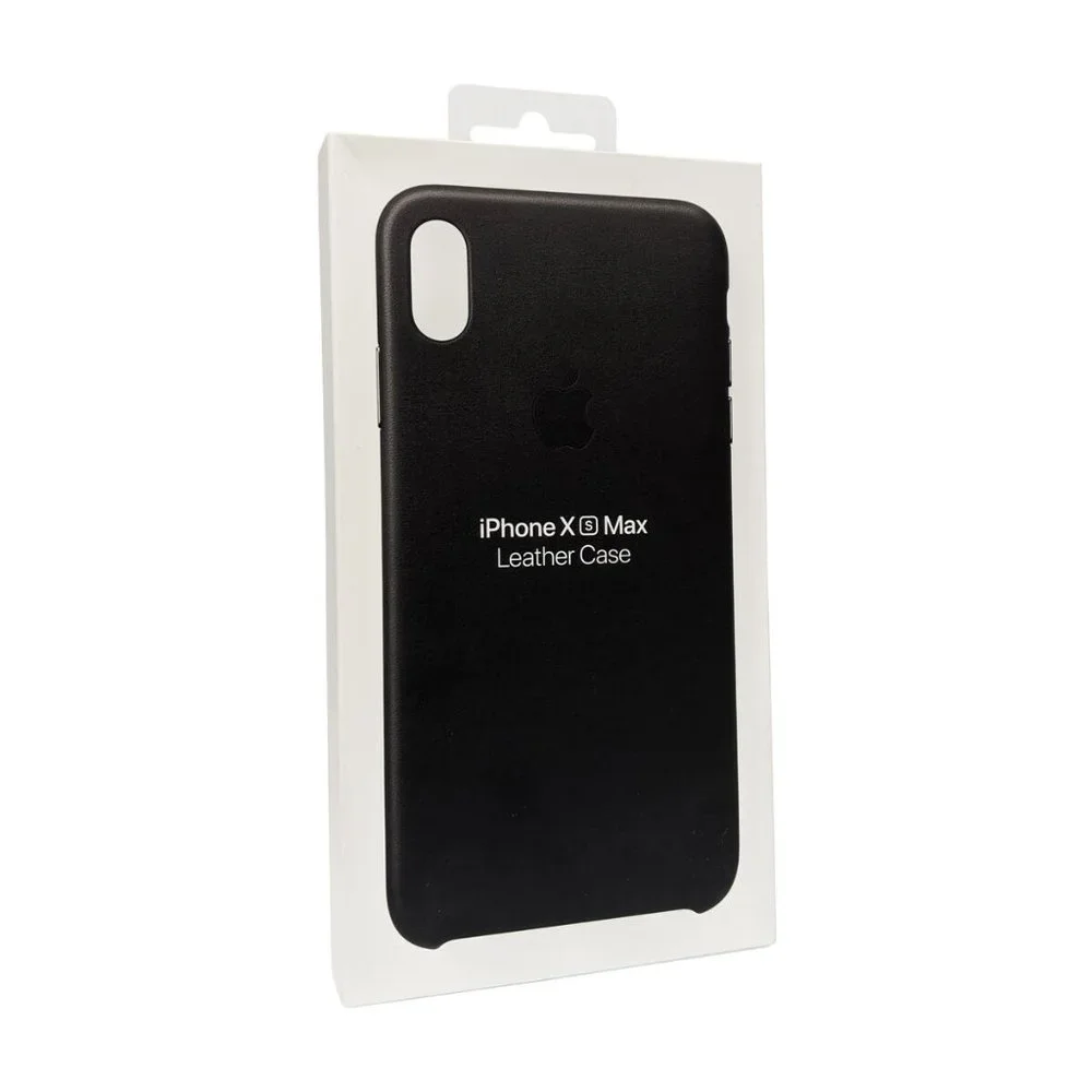 Apple iPhone XS Max Leather Case Black